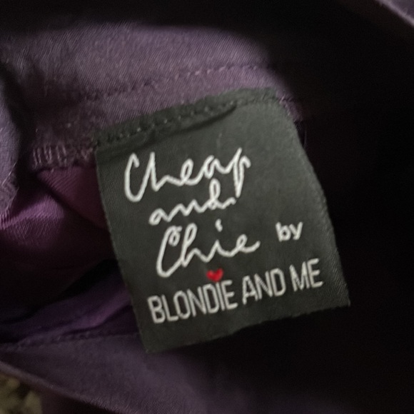 NWOT Vintage High-Rise Pencil Skirt (Purple) - Picture 8 of 9